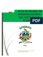 Plan de Manejo de Residuos Solidos 2015