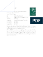 Design and Control of A Pressure-Swing Distillation