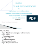 ELE 312 Measurements and Instrumentation