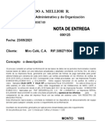 Nota Entrega Informe