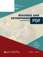 Business and Entrepreneurship UG Brochure 2020 - 2021