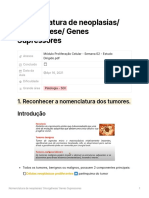 Nomeclatura de Neoplasias