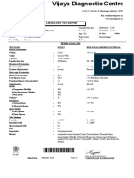 Laboratory Test Report: Male 32 Years