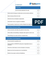 CCTV Maintenance Checklist: 1 Surveillance Camera & Housing