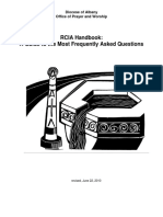 RCIA Handbook: A Guide To The Most Frequently Asked Questions