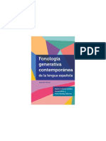 Fonologia Generativa Contemporanea de La Lengua Española - Imprint