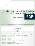 Tricky Questions For Edexcel Economics Theme 1