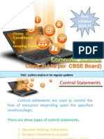 Conditional and Looping Constructs