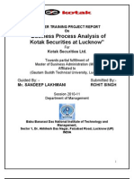 Business Process Analysis of Kotak Securities