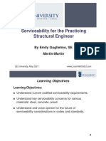 Serviceability For The Practicing Structural Engineer: by Emily Guglielmo, SE