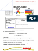 Hoja de Seguridad Super VQ Transmision Tipo Dexron Ii