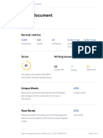 Demo Document: General Metrics