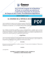 El Congreso de La República de Guatemala: Decreto Número 10-2019