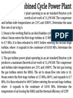 QUIZ 3 Combined Cycle Power Plant