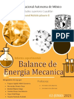 Eq. 3 - Balance de Energia Mecanica