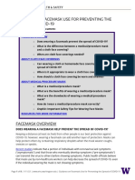 Facemask Guidance COVID 19