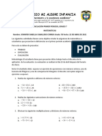 Nivelación Matematicas 7°