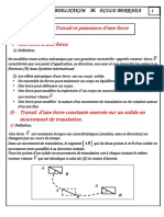 Biof 1bac SM Cours1 Travail Et Puissance