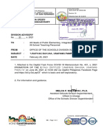 Division Advisory No. 31 S. 2021 Usapang Bakuna Usapang Pampamilya