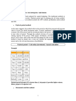 Unit 2 Capital Budgeting Technique Problems