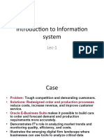 Introduction To Information System