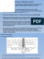 Lec - 24 - Vibrational Spectroscopy - Theoratical Bacgrouund - Origin of Molecular Vobration - Principles of Spectros