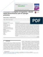 Performance Investigation of Magnesiumechloride Hybrid Thermochemical Cycle For Hydrogen Production