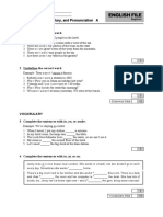 10 Grammar, Vocabulary, and Pronunciation A: Grammar 1 Underline The Correct Word