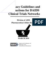 Pharmacy Guidelines and Instructions For DAIDS Clinical Trials Networks March 2016