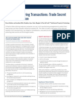 Toll Manufacturing Transactions Trade Secret and I