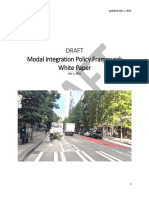 City of Seattle - Draft Modal Integration Policy White Paper With Full Appendices