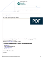 MCQ - Cryptography Basics