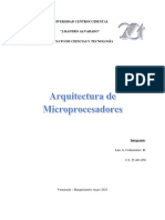 Computador Arquitectura de Microprocesadores