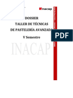 Fichas Técnicas Taller de Pastelería Avanzada