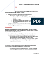 Spatial vs. Non-Spatial Data Spatial Data: Module 1: Introduction and Data Structure