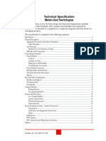 Technical Specification Metal-Clad Switchgear