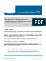 Implementation Guide 2500: Standard 2500 - Monitoring Progress