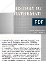 History of Mathemati CS: Felisilda, Angelou Watson Bsed-1A (Math)