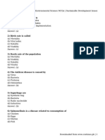 Environmental Science MCQs - Sustainable Development Issues