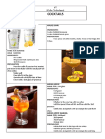 Cocktails: FT (Fiche Technique)