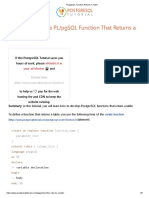 PL - PGSQL Function Returns A Table