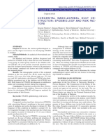 Congenital Nasolacrimal Duct Obstruction - Epidemiology and Risk Factors