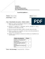 TALLER 1 Generalidades de La Química