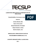 Taller Grupal - Fire Assay en Laboratorio