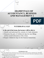 Fundamentals of Accountancy, Business and Management 2