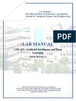 Lab Manual: CSE 421: Artificial Intelligent and Deep Learning