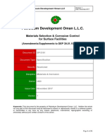 SP-2161 Material Selection and Corrosion Control For Surface Facilities - V1