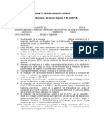 Declaracion Jurada de Asuncion de Responsabilidad Voluntaria