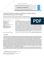 A Blended Learning Environment For Individualized English Listening and Speaking Integrating Critical Thinking 2013 Compu 1