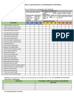 Lista de Cotejo